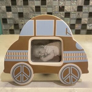 Hand Crafted Ceramic Car Picture Frame-Slightly smaller Than Horizontal Wallets